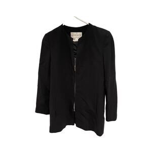 Vintage Jaeger wool black zip up coat 8/10